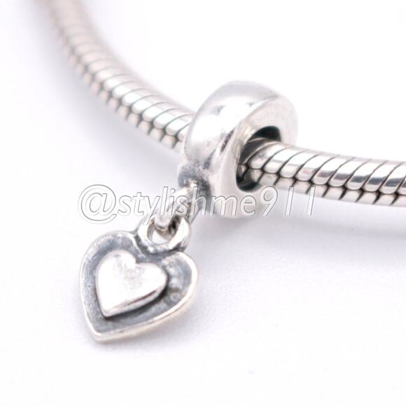 Authentic PANDORA Silver Heart Dangle - 790373 - Picture 3 of 12